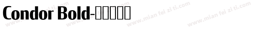 Condor Bold字体转换
